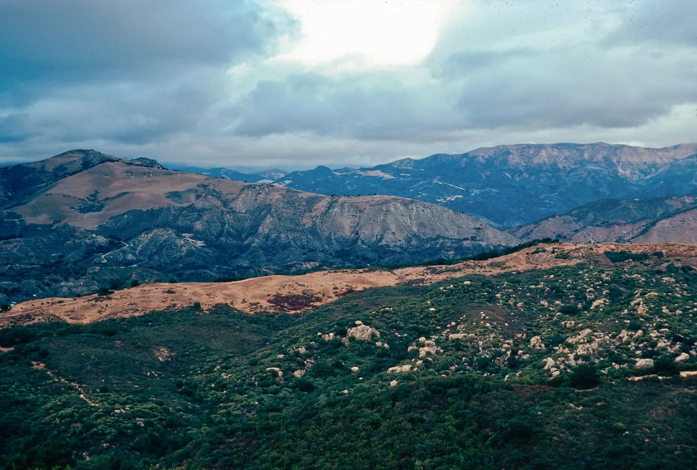 view of backcountry overlook-Highway 154, Santa Barbara County