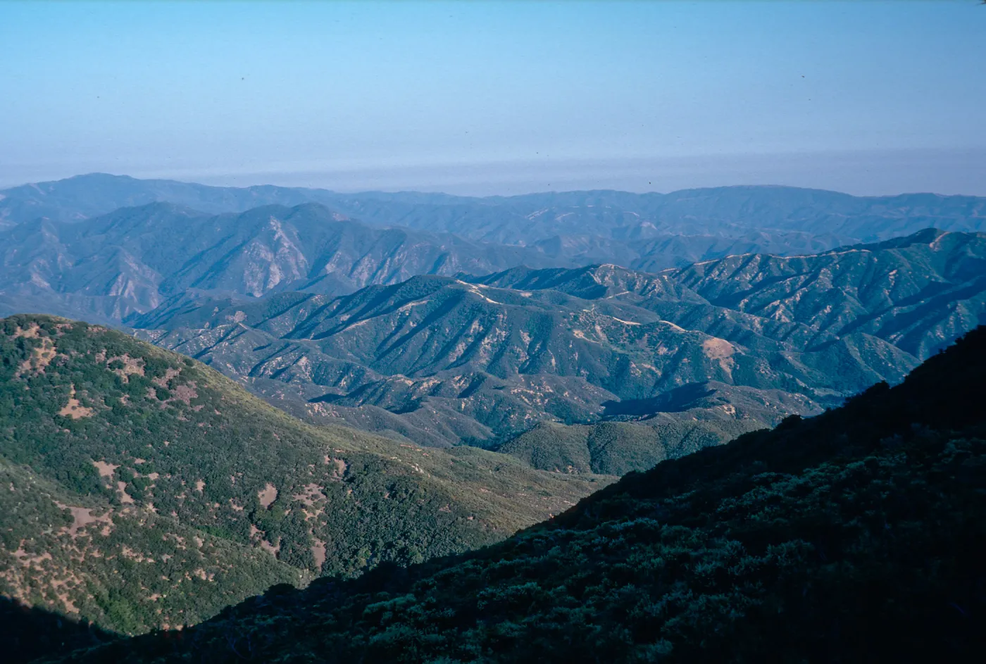 coast from road to Big Pine Mountain, Santa Barbara County