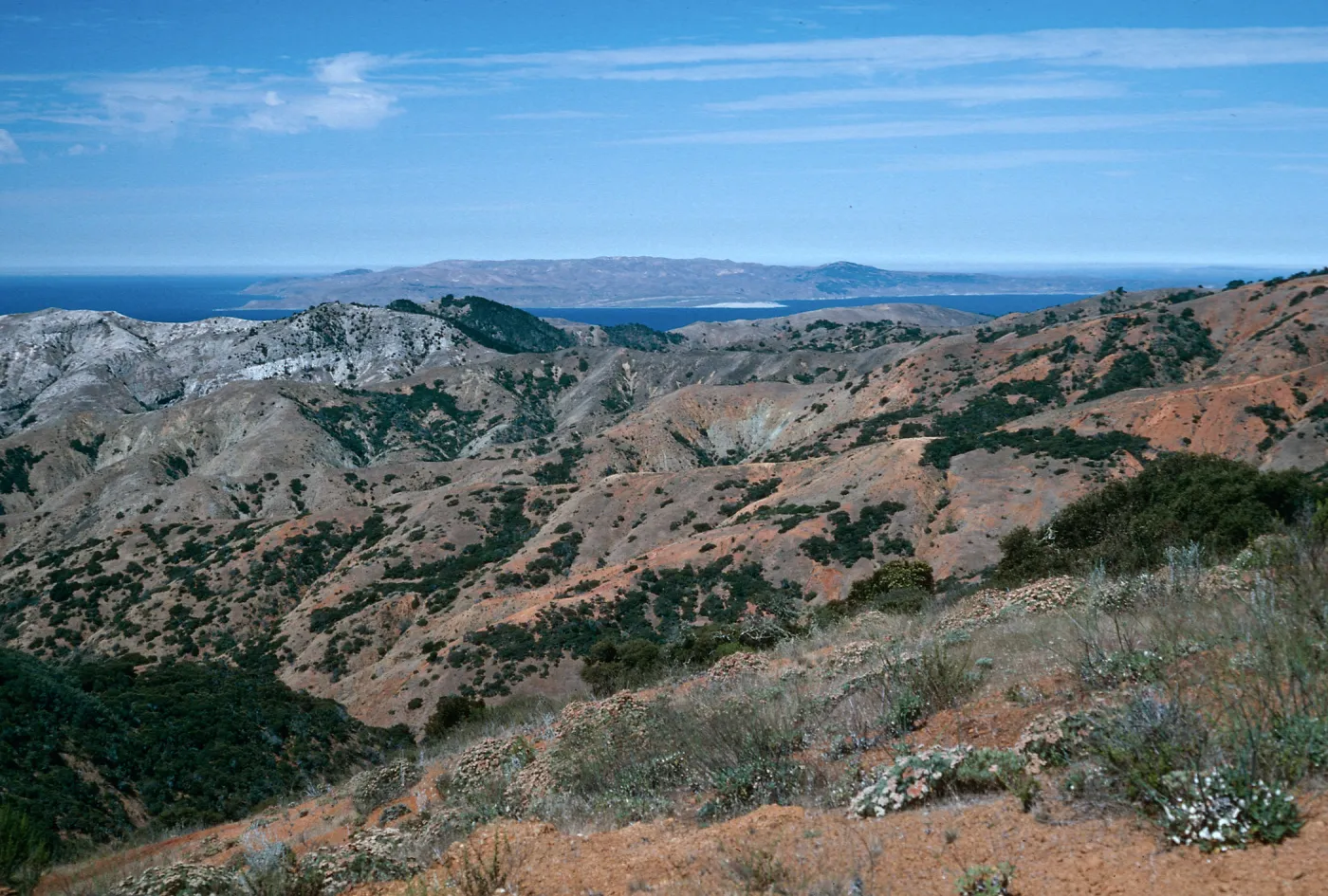 view of Santa Rosa Island from South Ridge Road at Peak 1498, Santa Cruz Island