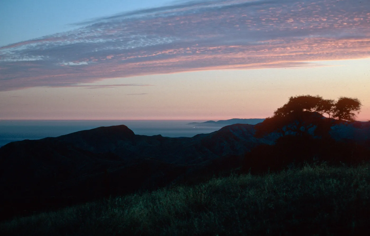 view of Santa Rosa Island from South Ridge Road, Santa Cruz Island