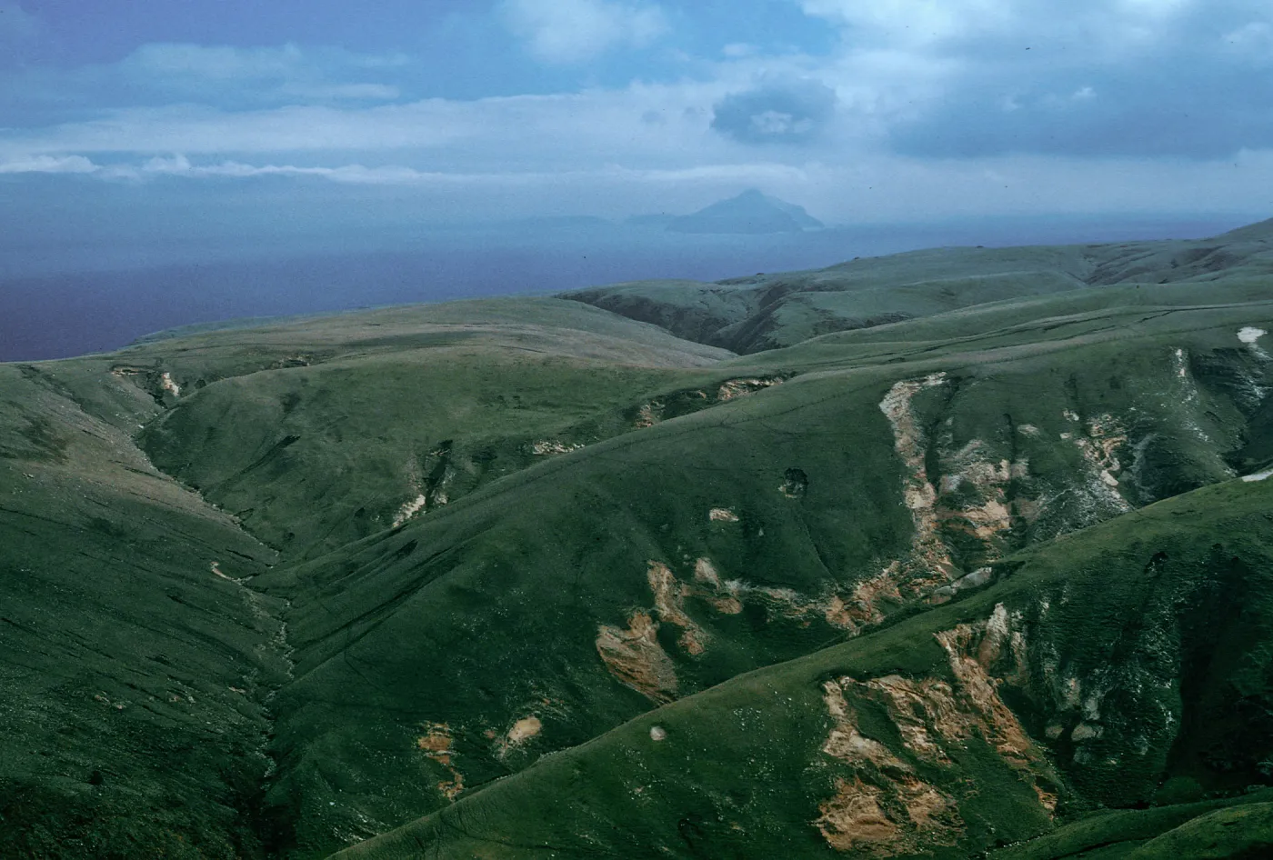 Scorpion Canyon, view of Anacapa Island, Santa Cruz Island