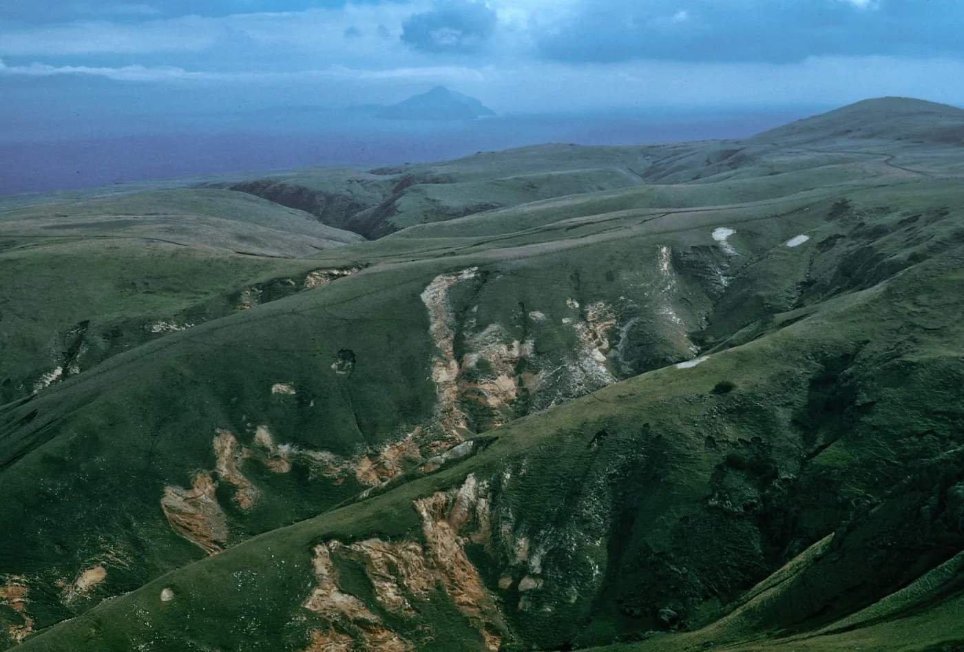 Scorpion Canyon, view of Anacapa Island, Santa Cruz Island