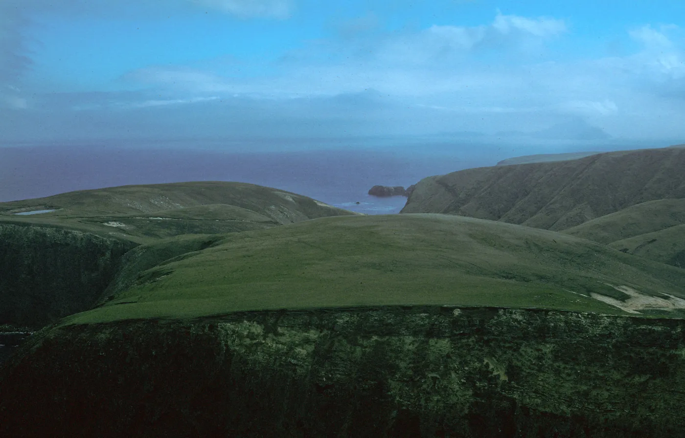 view of Scorpion Bay, Santa Cruz Island