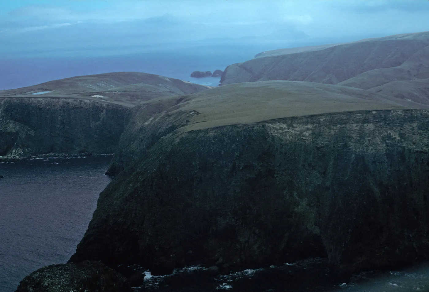 view of Scorpion Bay, Santa Cruz Island