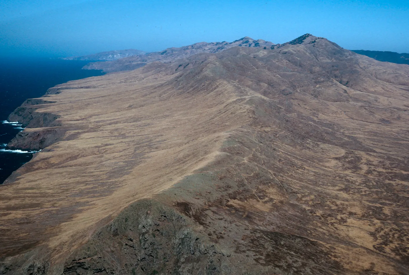 West Point ridge, looking East, Santa Cruz Island