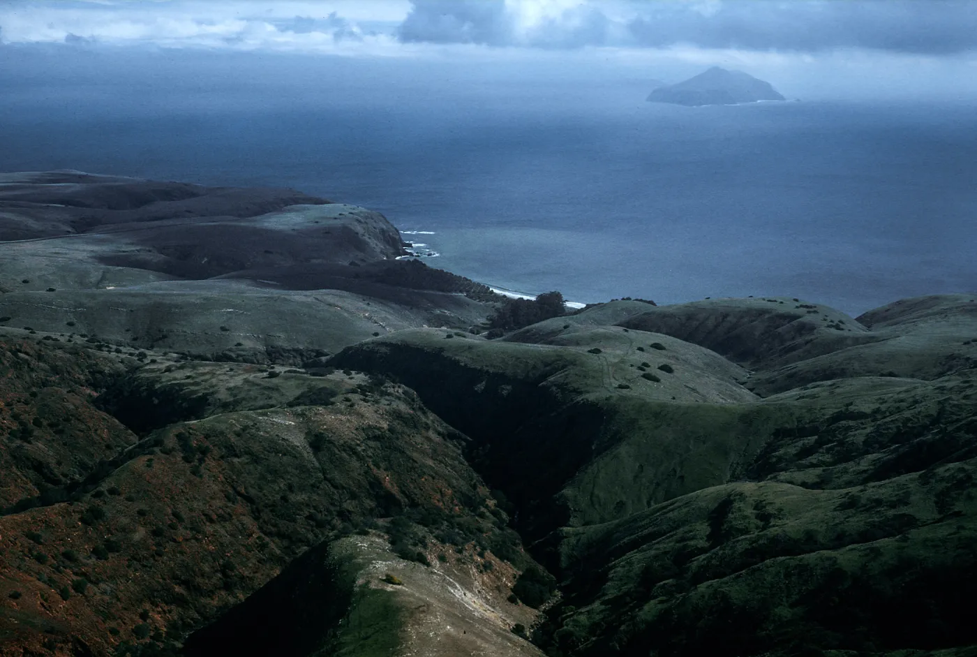 view of Smugglers Cove, Anacapa Island, Santa Cruz Island