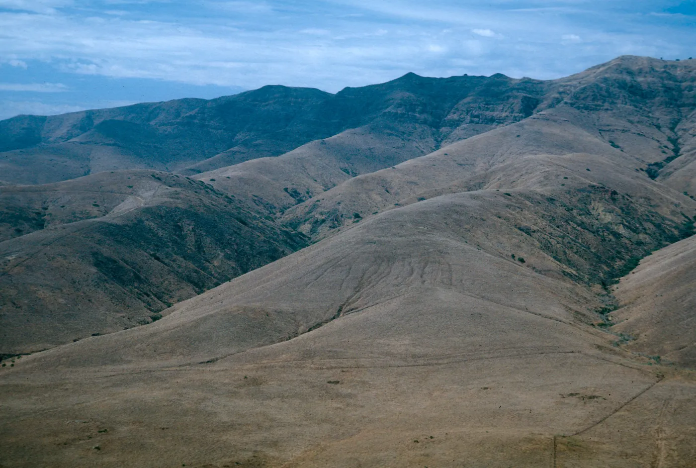 North ridge from Christy barn, Santa Cruz Island