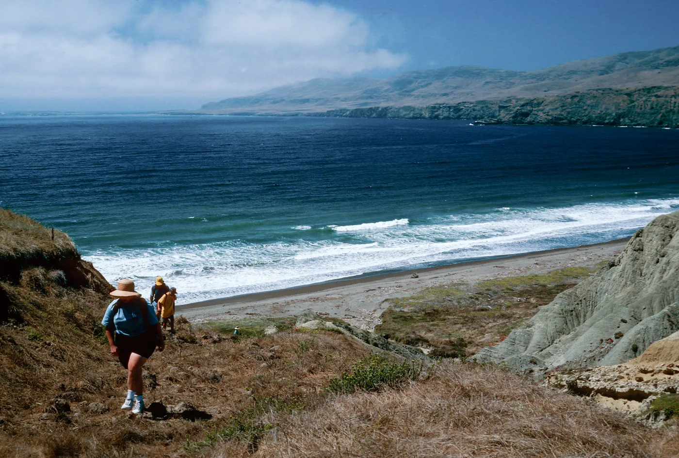 road at South end of Christy Beach, Santa Cruz Island