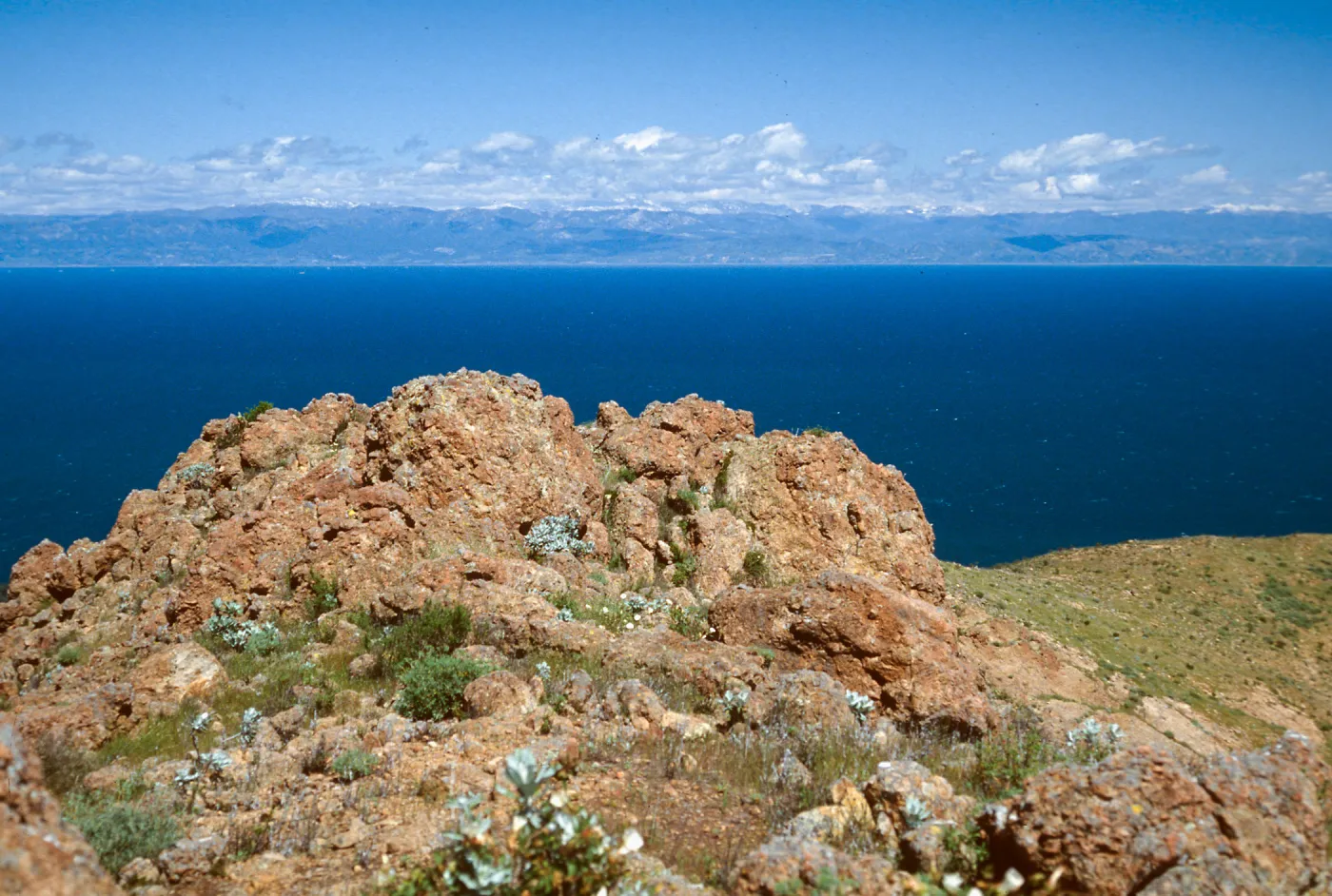mainland from Red Peak, Santa Cruz Island