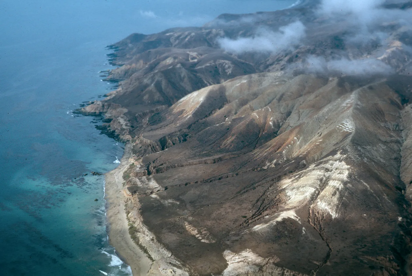 Southwest corner of island, just North of Near Point, Santa Cruz Island