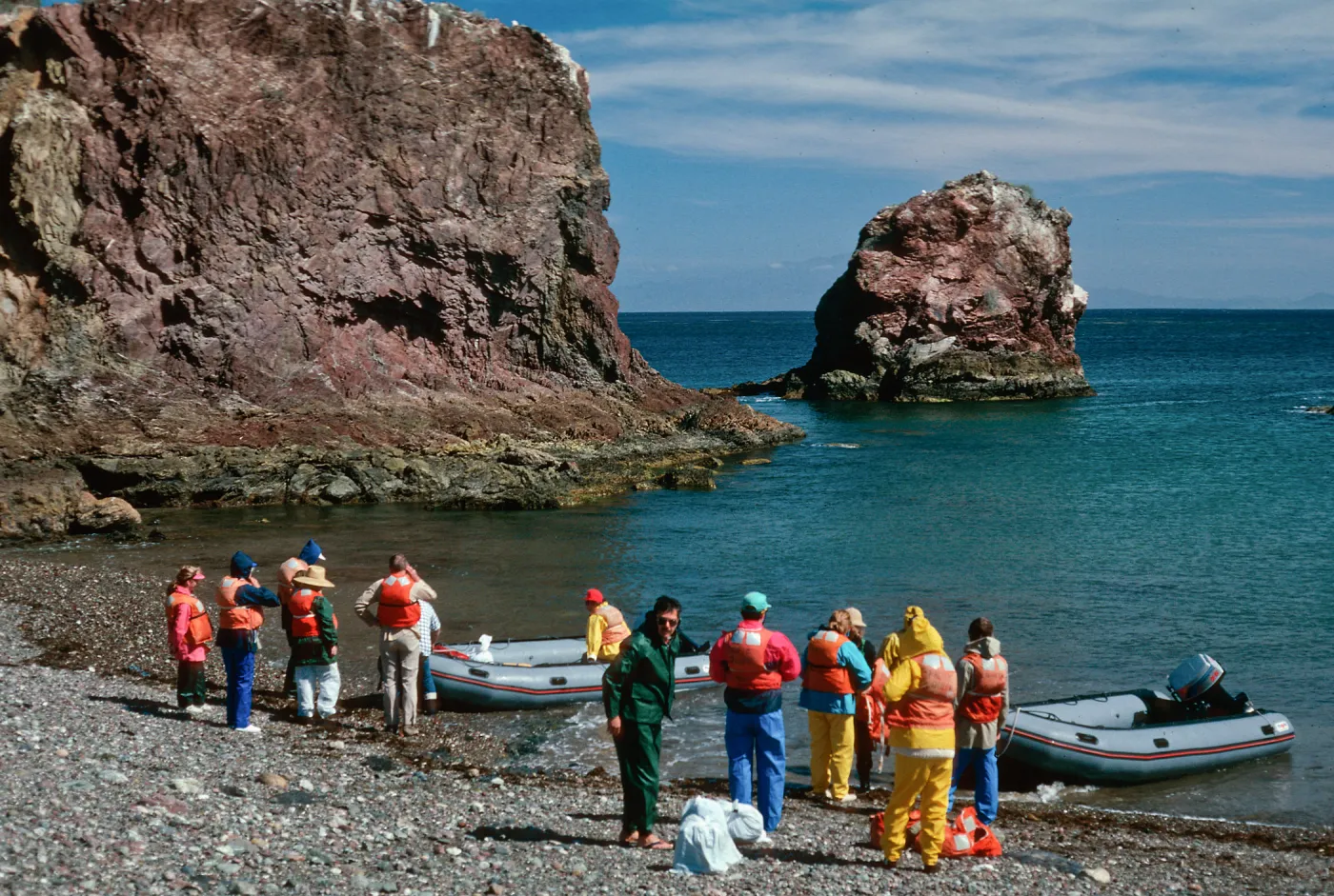 landing, West San Benito Island