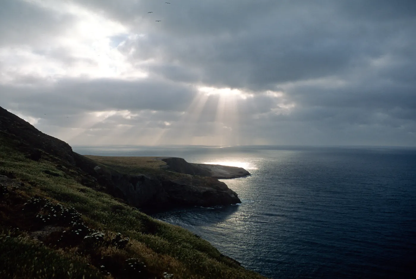 Santa Barbara Island, Sunbeams over Webster Point