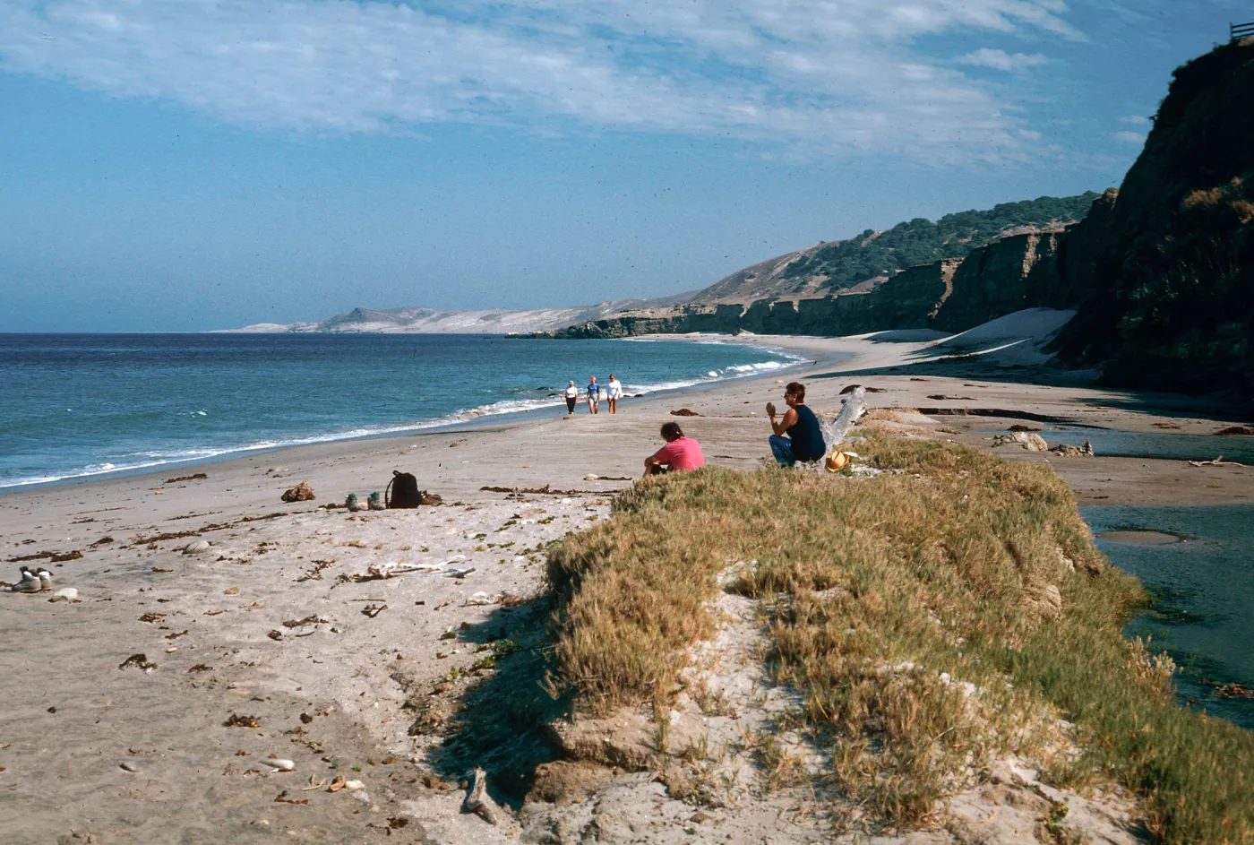 mouth of Water Canyon, beach, Santa Rosa Island