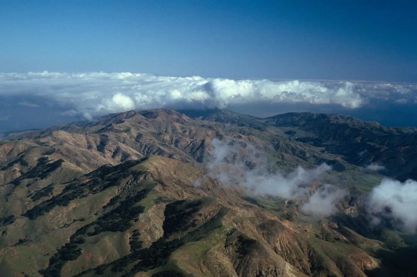 North ridge & Central Valley from Picacho vicinity, Santa Cruz Island