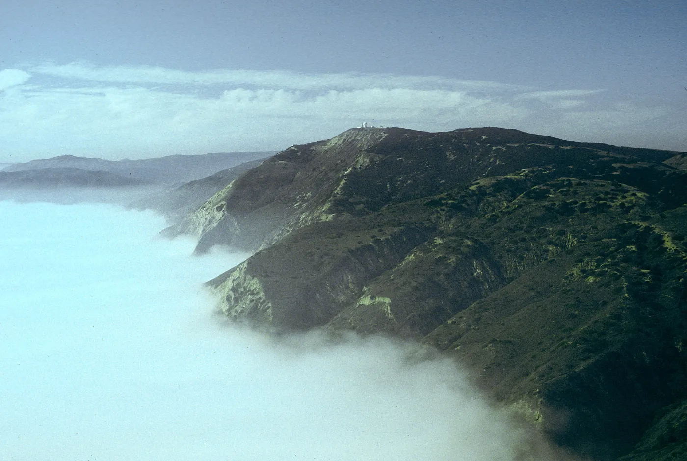 fog on South side, navy base, Santa Cruz Island