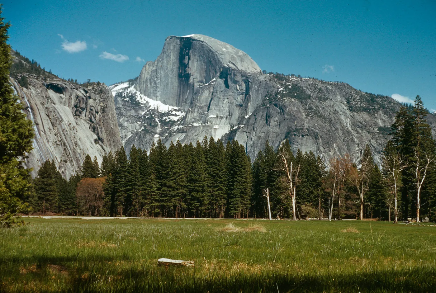 Half Dome, from meadow near Government Center, Yosemite Valley, Mariposa County