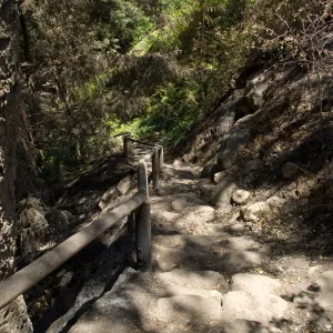 Indian steps after the Jesusita Fire