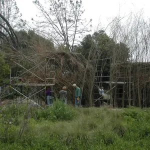 Construction of Toad Hall by Patrick Dougherty