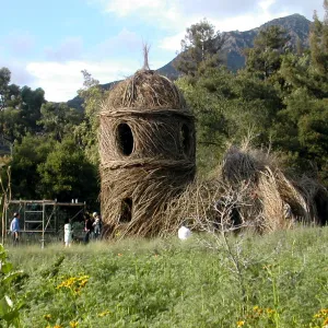Construction of Toad Hall by Patrick Dougherty