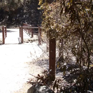top of the Mission Dam, after the Jesusita Fire