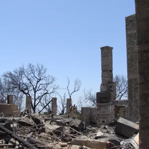The Gane/Lotterhos site, after the Jesusita Fire
