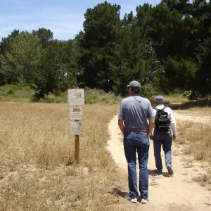 hiking trail at La Purisima, SBBG Research 2006, Bob Muller and Dieter Wilken