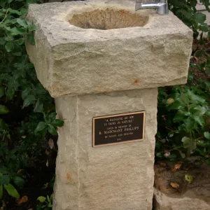 stone water fountain, R. Marchant Phillips, 1995