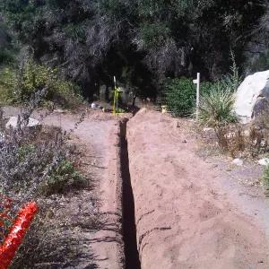 new irrigation lines on the Porter Trail slope, 2010