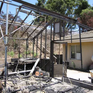 Hort Unit, after the Jesusita Fire