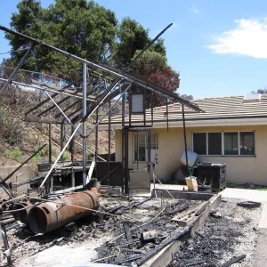 Hort Unit, after the Jesusita Fire