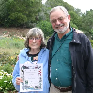 Jean Heywood 'Unsung Hero Award' with Dieter Wilken, Volunteer Luncheon, 2006