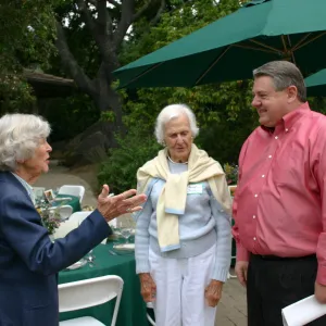 Bliss Luncheon, on the Blaksley Boulder patio, Anne Jones