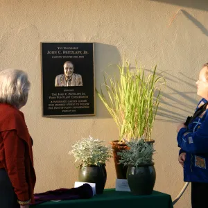 unveiling the Pritzlaff plaque, Dedication event, Pritzlaff fund for plant conservation