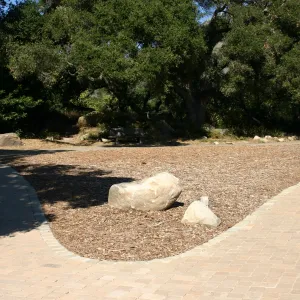 pavered pathway along the Meadow, SBBG event location