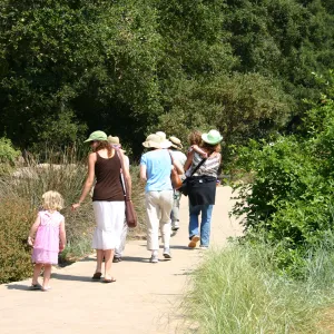 Docent tour in the garden
