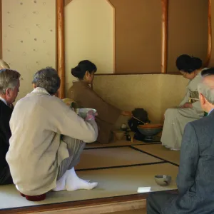 Tea Ceremony, SBBG Tea House, interior