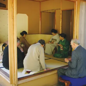 Tea Ceremony, SBBG Tea House, interior