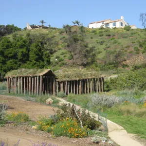 One year after Jesusita Fire. Labyrinth, Herb Parker exhibit