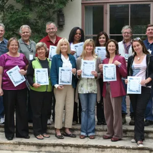 Docent Graduation and Fire Walk after the Jesusita Fire