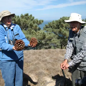 Bob Haller and Nancy Vivrette, Santa Rosa Island, SBBG field trip