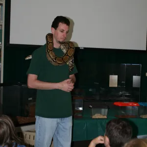reptiles in the Blaksley Library, SBBG Summer Nature Camp, 2009