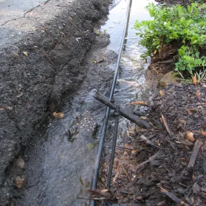 Erosion caused by heavy rain in the Tunnel Triangle
