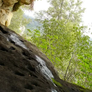 Wagon Caves rock shelter, Fort Hunter Liggett, SBBG Research and Conservation staff field trip, 2006