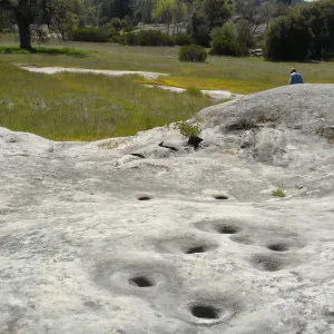 rock formation, Santa Lucia Mountains, Fort Hunter Liggett, SBBG Research and Conservation staff field trip, 2006