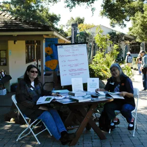 Master Gardener information table, SBBG Community Free Day, October 16 2011