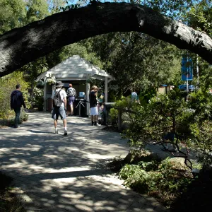 visitors at the Garden Entrance, Community Free Day, October 2011