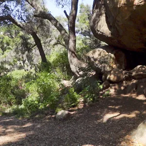 Canyon Trail, panorama, boulders