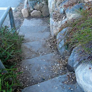 Stone steps lower Porter Trail