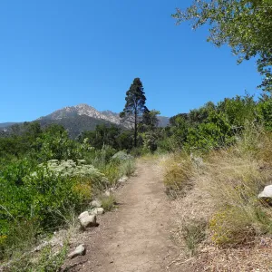 Porter Trail, La Cumbre Peak in distance