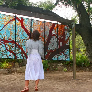 stained glass art exhibit, Rose and Nightingale concert in the Garden event